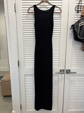 Sleek Black Maxi Dress